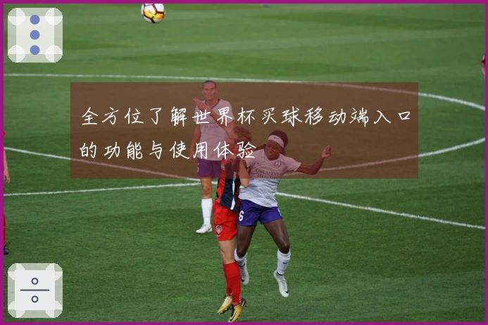 全方位了解世界杯买球移动端入口的功能与使用体验